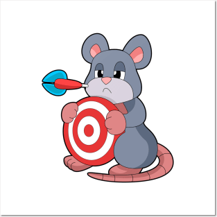 Mouse Darts Dart Dartboard Posters and Art